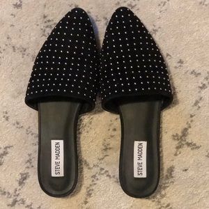 Steve Madden - Black Studded Slides - Sz 8